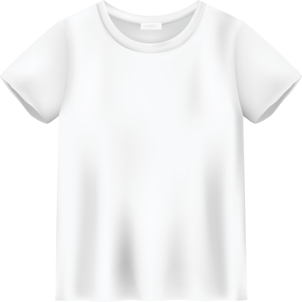 Unisex White T Shirt Mock up. T-Shirt Design Template. Short Sleeve Tee.